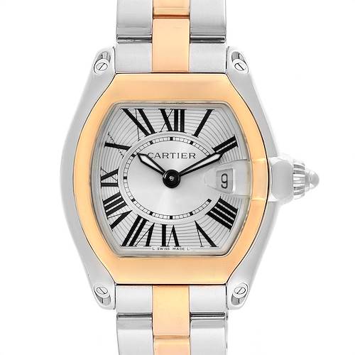 Photo of Cartier Roadster Steel Yellow Gold Small Ladies Watch W62026Y4