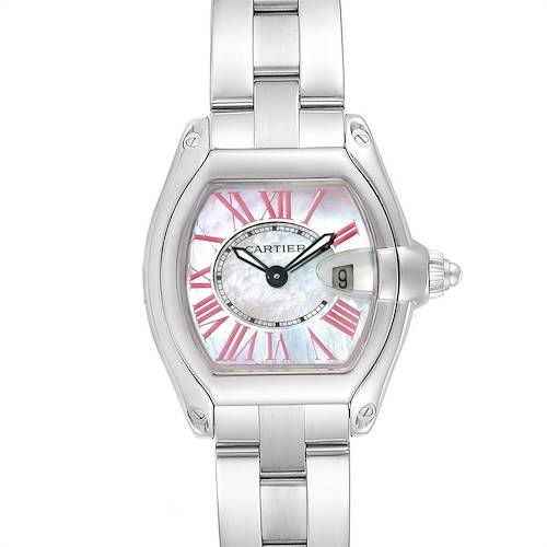 Photo of Cartier Roadster Mother of Pearl Dial Steel Ladies Watch W6206006