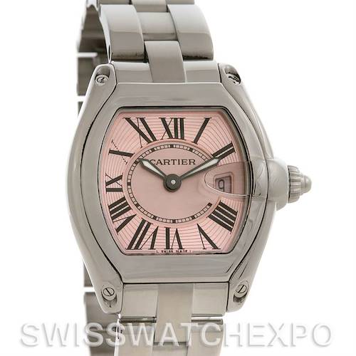 Photo of Cartier  Roadster Ladies Pink Dial W62017V3 Extra Strap