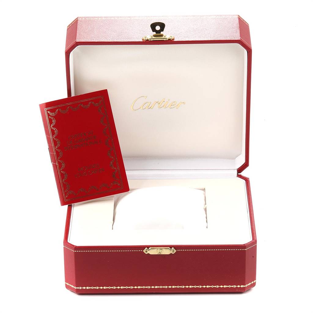 The image shows the packaging and manual for the Roadster model by Cartier.