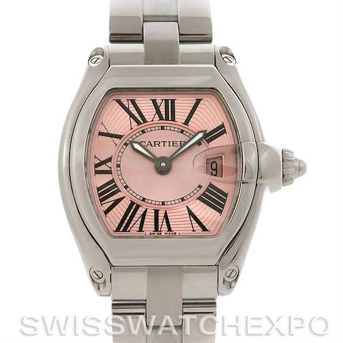 Photo of Cartier  Roadster Ladies Pink Dial W62017V3 Extra Strap
