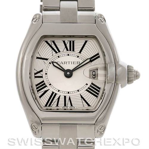 Photo of Cartier Roadster Ladies Stainless Steel Silver Dial Watch W62016V3
