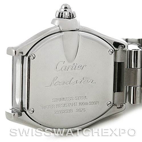 Cartier Roadster Ladies Stainless Steel Silver Dial Watch W62016V3 ...