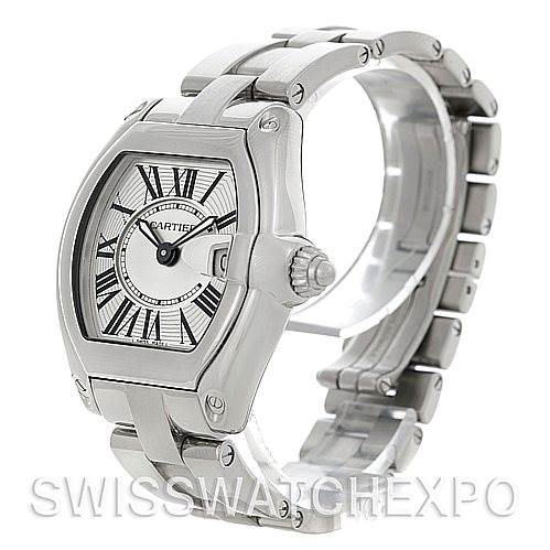 Cartier Roadster Ladies Steel Watch W62016V3 SwissWatchExpo