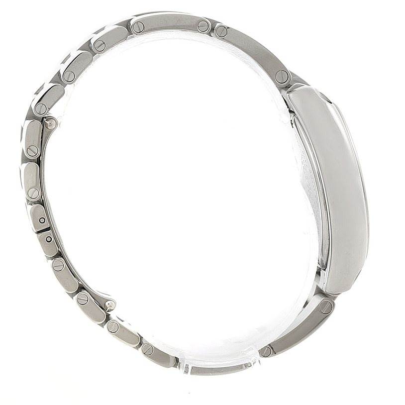 The image shows a side view of the watch band and case of the Cartier Roadster W6206007 Women's Stainless Steel Mother of Pearl Dial W6206007 Women's Stainless Steel Mother of Pearl Dial model.