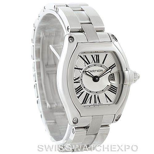 Cartier Roadster Ladies Steel Silver Dial Watch W62016V3 SwissWatchExpo