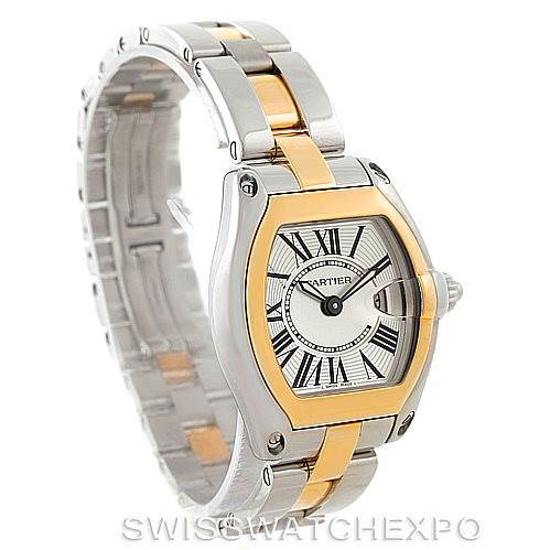 Cartier Roadster Ladies Yellow Gold Steel Watch W62026Y4 SwissWatchExpo