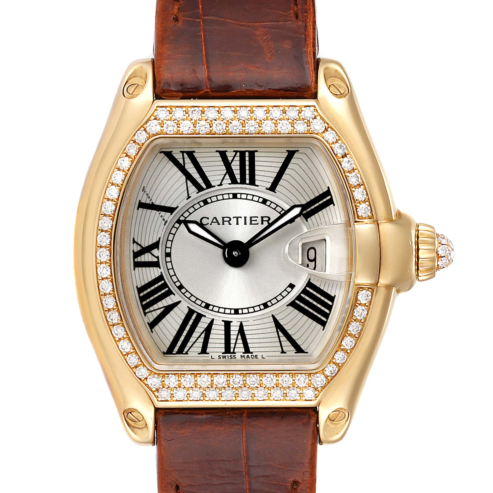 Cartier Roadster Yellow Gold WE500160 | Stock 7885P | SwissWatchExpo