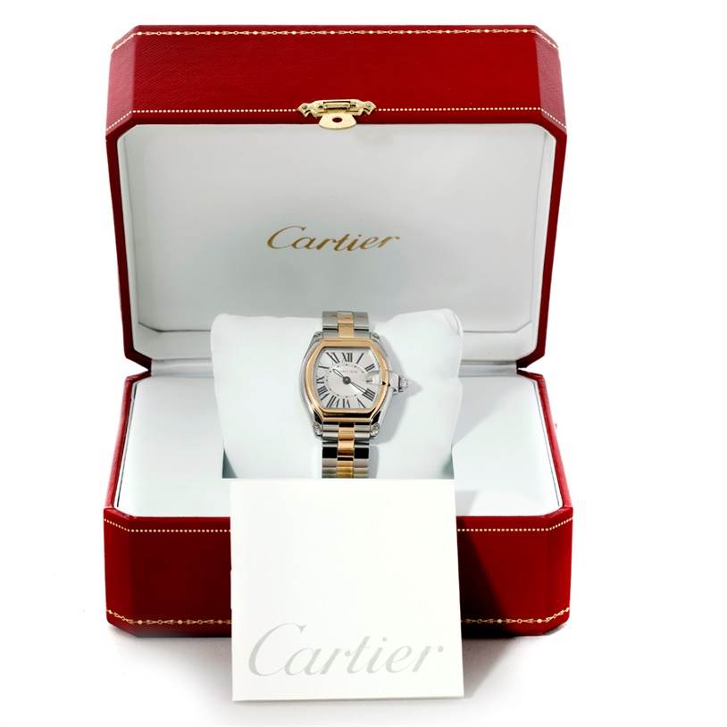 Cartier Roadster Ladies Steel and Yellow Gold Watch W62026Y4 ...
