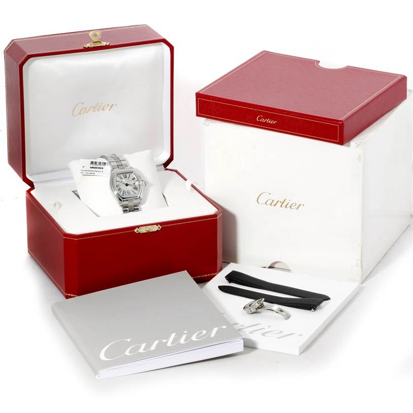 Cartier Roadster Silver Dial Ladies Steel Watch W62016V3 | SwissWatchExpo
