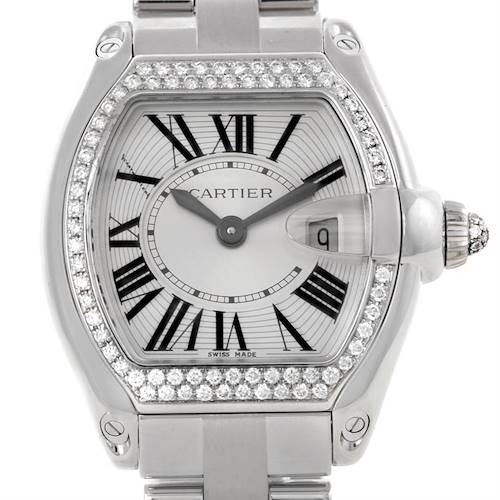 Photo of Cartier Roadster 18K White Gold Diamond Ladies Watch WE5002X2