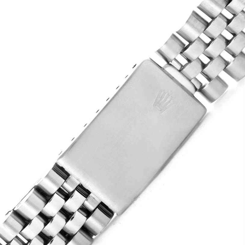 The image shows a close-up view of the clasp portion of a Rolex Turn-o-Graph 16264 Men's Stainless Steel White Dial 16264 Men's Stainless Steel White Dial watch bracelet.