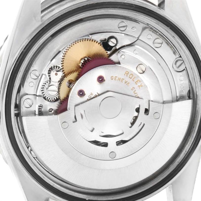 The image shows the inner mechanical movement and rotor of the Rolex Turn-o-Graph 16264 Men's Stainless Steel Silver Dial 16264 Men's Stainless Steel Silver Dial watch, viewed from the back.