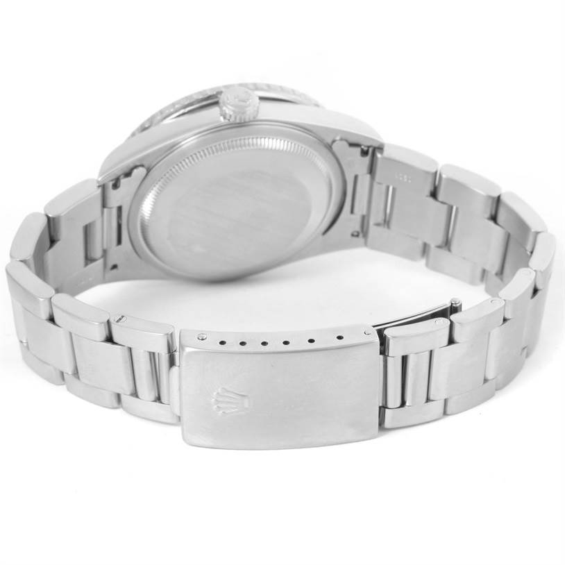 This image shows the back case and bracelet clasp of a Rolex Turn-o-Graph 16264 Men
s Stainless Steel White Dial 16264 Men
s Stainless Steel White Dial watch, captured at a rear angle.
