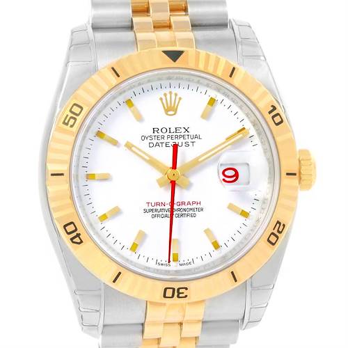 Photo of Rolex Datejust Turnograph Steel 18k Yellow Gold Watch 116263 Unworn
