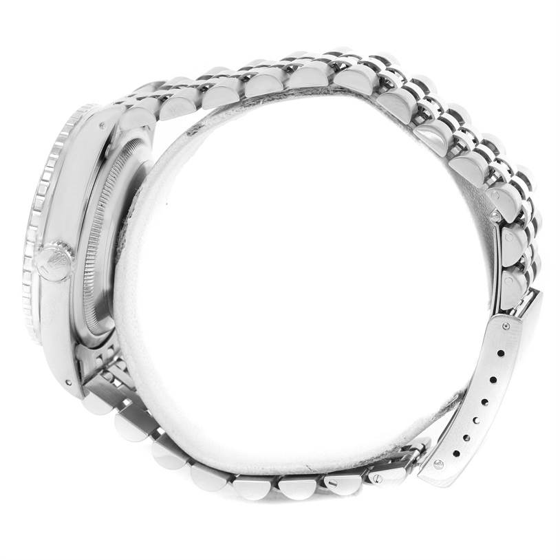 The image shows the side profile and bracelet of a Rolex Turn-o-Graph 16264 Men's Stainless Steel Grey Dial 16264 Men's Stainless Steel Grey Dial watch.