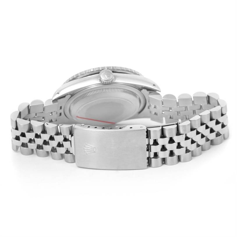 The image shows the back and bracelet clasp of a Rolex Turn-o-Graph 16264 Men's Stainless Steel Grey Dial 16264 Men's Stainless Steel Grey Dial watch.