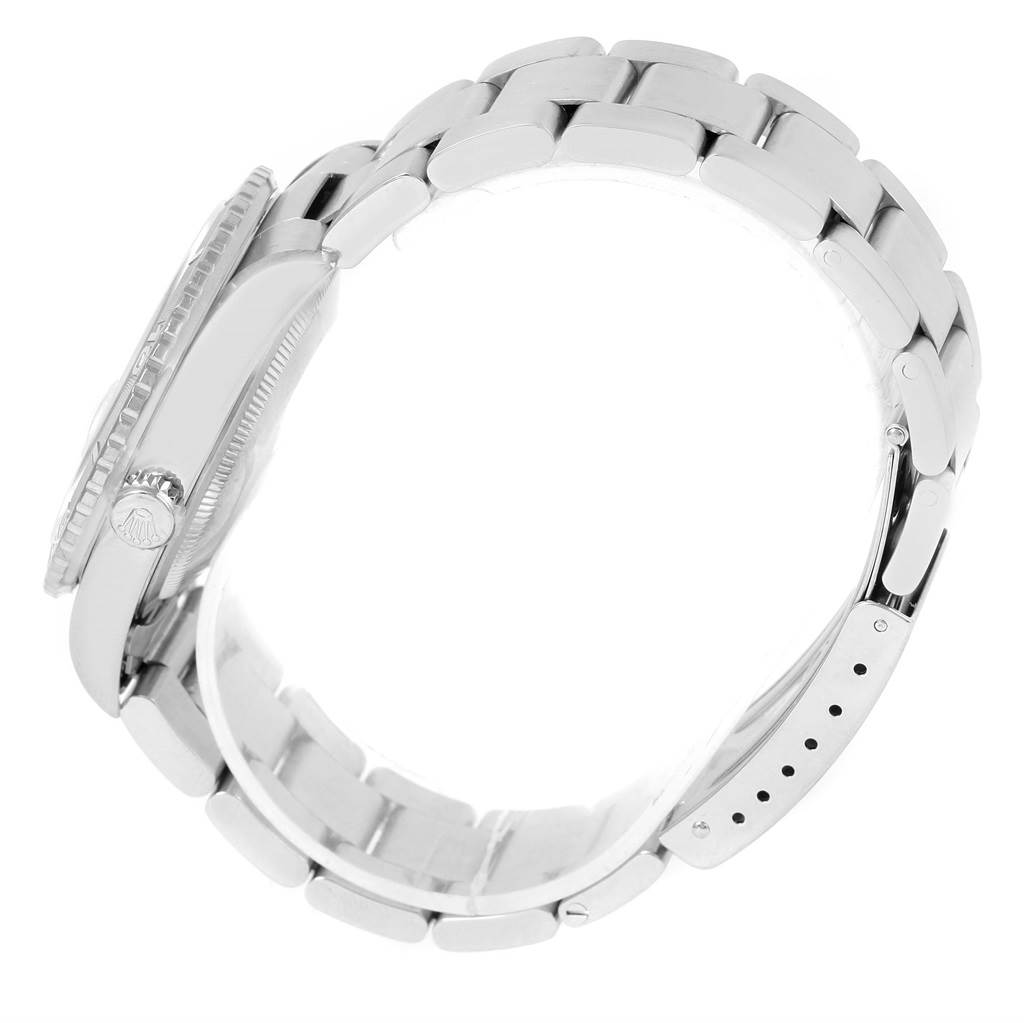 The image shows a side profile of the Rolex Turn-o-Graph 16264 Men's Stainless Steel Silver Dial 16264 Men's Stainless Steel Silver Dial watch, displaying its bracelet, clasp, and crown.