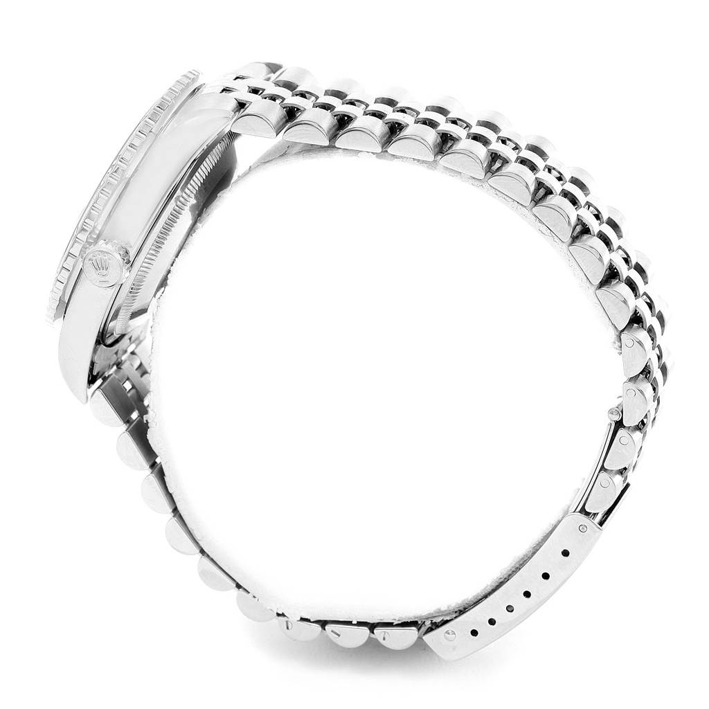 The image shows the side view and bracelet of a Rolex Turn-o-Graph 16264 Men's Stainless Steel Blue Dial 16264 Men's Stainless Steel Blue Dial watch.