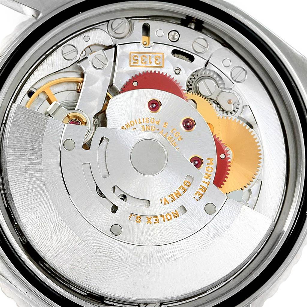This image shows the internal mechanical movement components of a Rolex Turn-o-Graph 16264 Men's Stainless Steel Silver Dial 16264 Men's Stainless Steel Silver Dial watch from a top-down angle.