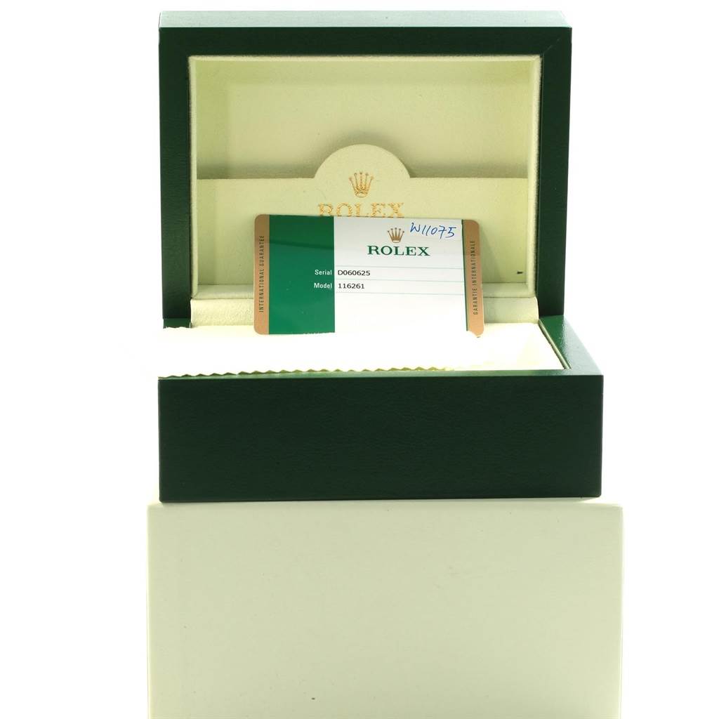 The image shows an open Rolex box with an Best Quality
ity card for the Turn-o-Graph model inside.