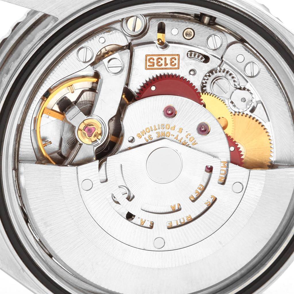 This image shows a close-up of the internal movement components of the Rolex Turn-o-Graph 16264 Men
s Stainless Steel White Dial 16264 Men
s Stainless Steel White Dial watch.
