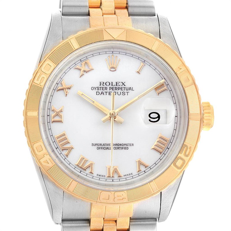 Rolex Datejust Turnograph Steel Yellow Gold Mens Watch 16263 Unworn SwissWatchExpo