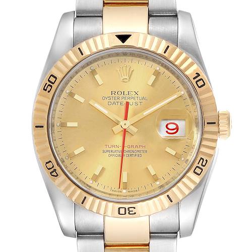 Photo of Rolex Datejust Turnograph 36mm Steel Yellow Gold Mens Watch 116263