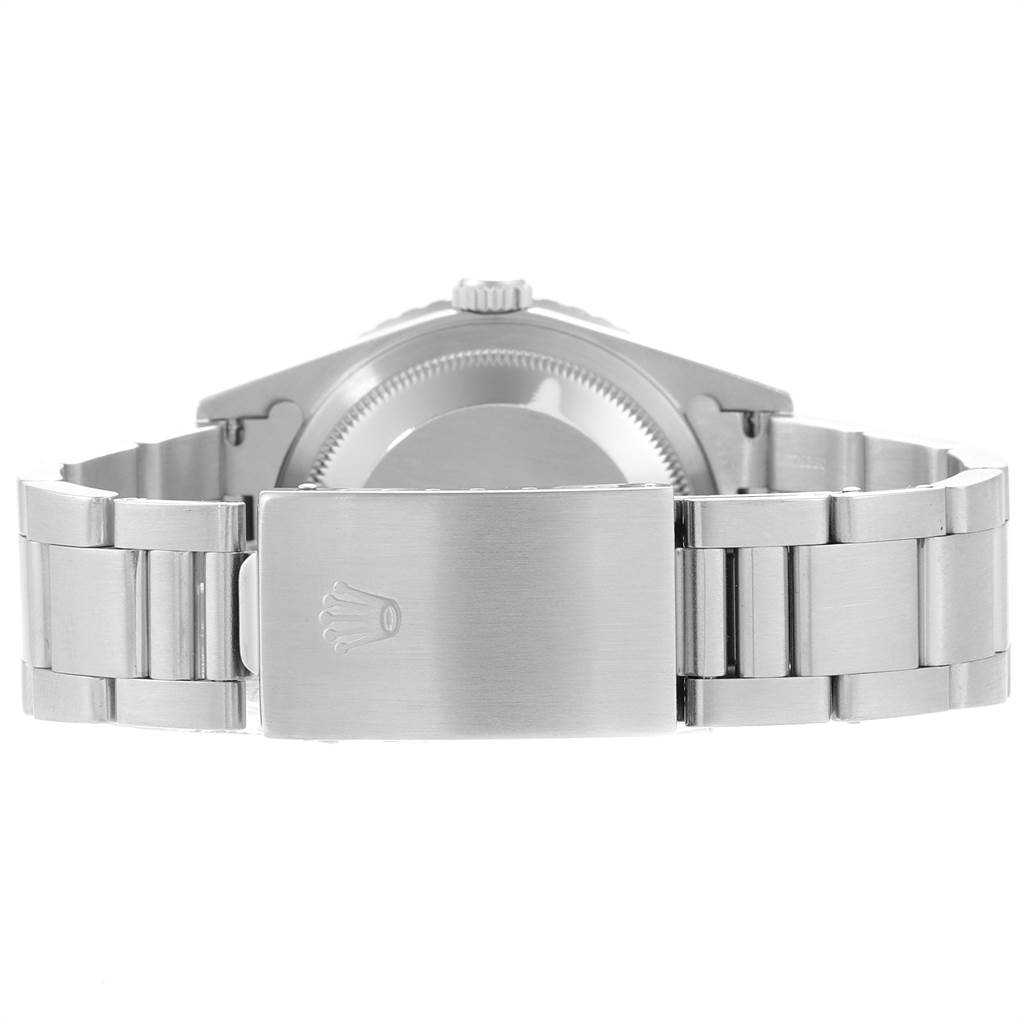 The image shows the back view of a Rolex Turn-o-Graph 16264 Men's Stainless Steel Black Dial 16264 Men's Stainless Steel Black Dial watch, focusing on the clasp and bracelet.