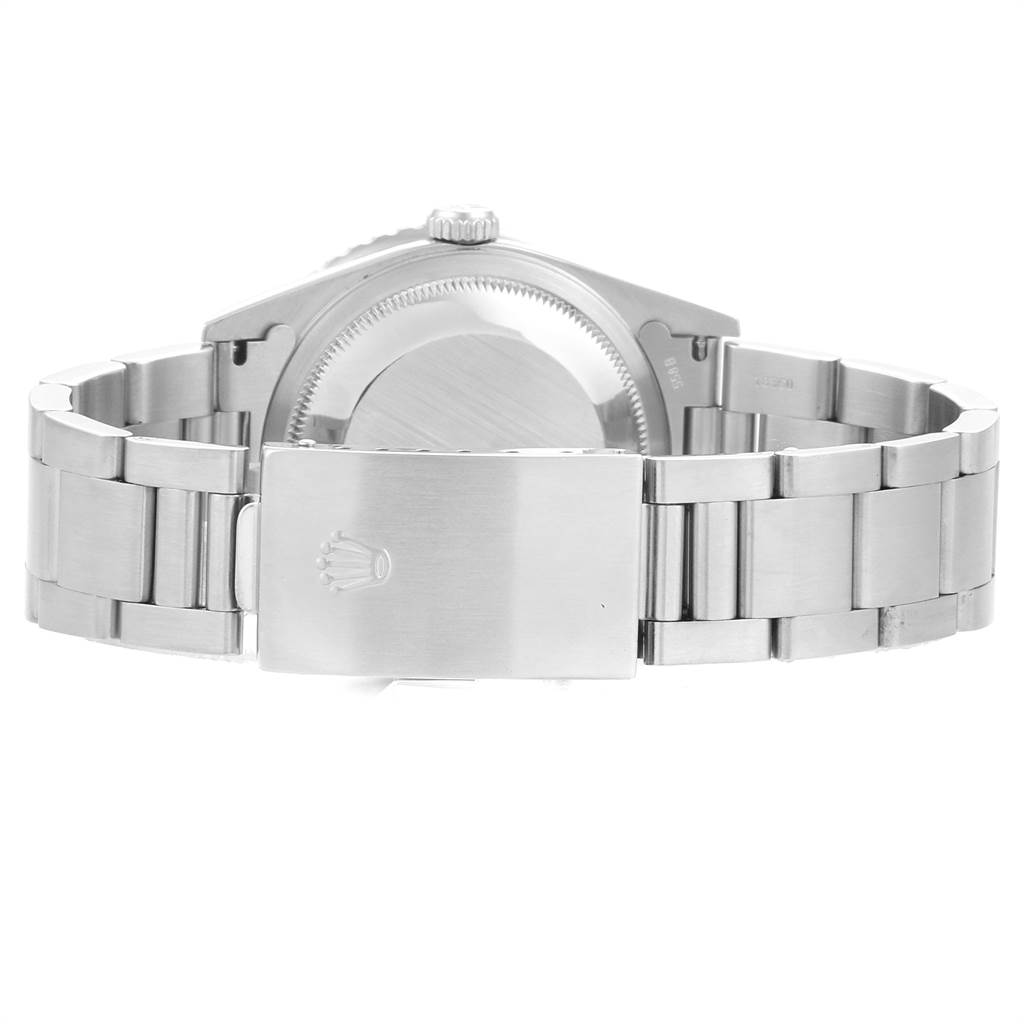 The image shows the back and clasp of a Rolex Turn-o-Graph 16264 Men's Stainless Steel Black Dial 16264 Men's Stainless Steel Black Dial watch.