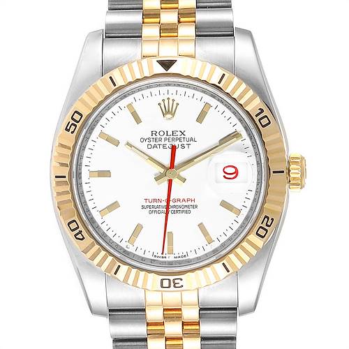 Photo of Rolex Datejust Turnograph 36mm Steel Yellow Gold Mens Watch 116263