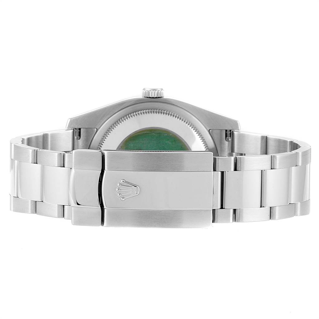 The image shows the back and bracelet clasp of the Rolex Turn-o-Graph 116264 Men's Stainless Steel Black Dial 116264 Men's Stainless Steel Black Dial watch.