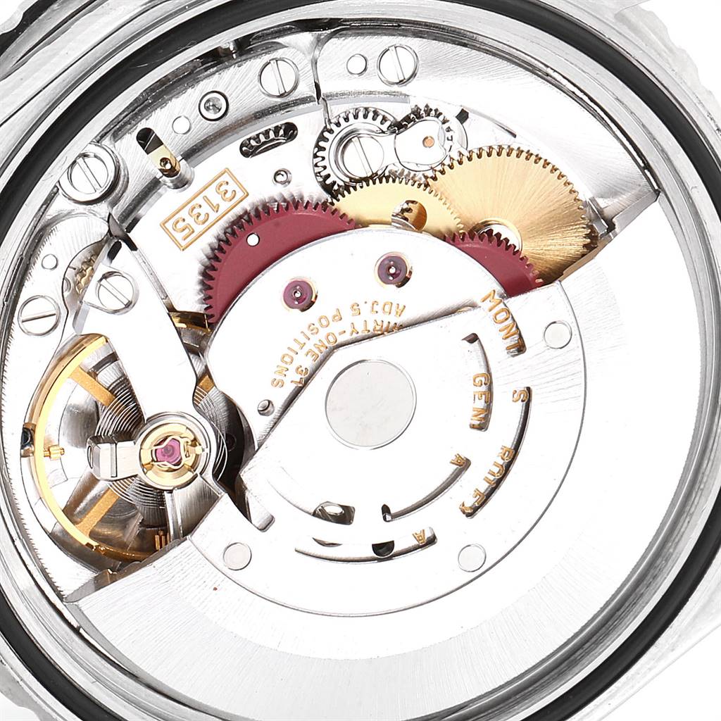 This image shows the internal mechanical movement of the Rolex Turn-o-Graph 16264 Men
s Stainless Steel Black Dial 16264 Men
s Stainless Steel Black Dial watch, viewed from the back.