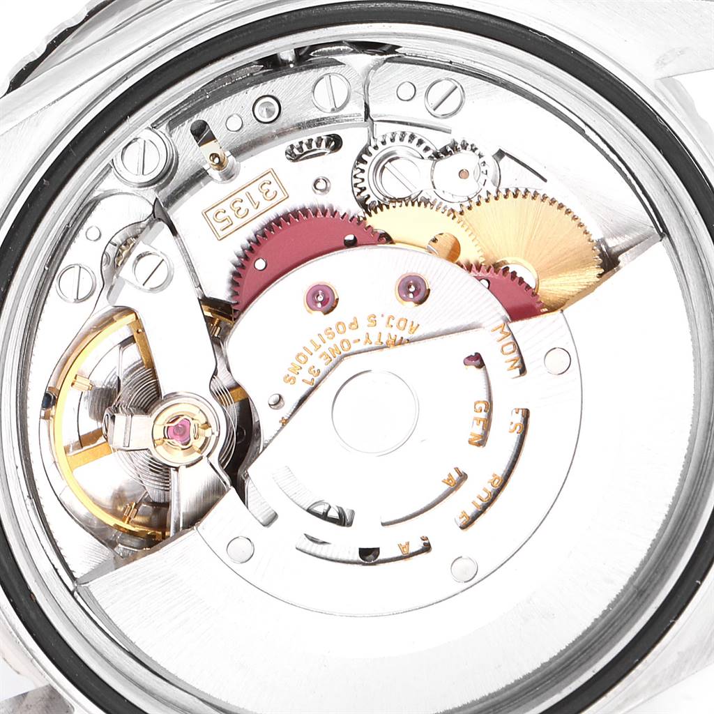 This is the internal mechanism of a Rolex Turn-o-Graph 16264 Men's Stainless Steel Beige Dial 16264 Men's Stainless Steel Beige Dial watch shown from the back.