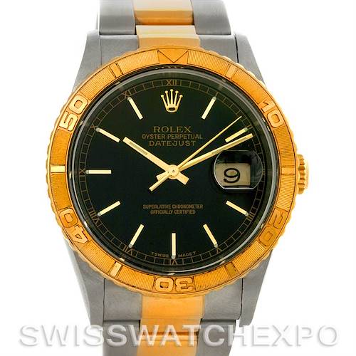 Photo of Rolex Thunderbird Turnograph Mens Steel and 18k Yellow Gold 16263