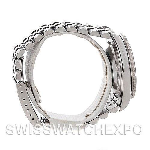 The image shows a side view of a Rolex Turn-o-Graph 16264 Men's Stainless Steel Black Dial 16264 Men's Stainless Steel Black Dial model, displaying the bracelet and case from the profile angle.