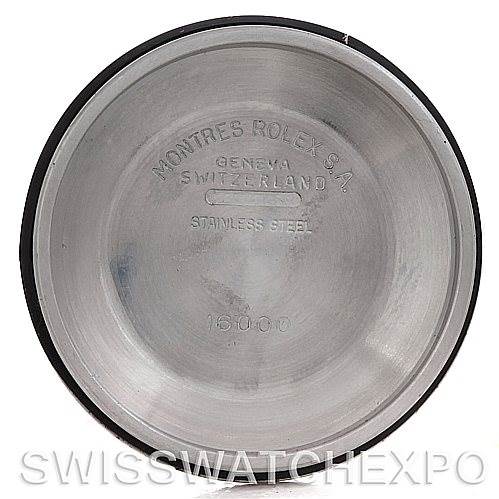 This image shows the inner case back of a Rolex Turn-o-Graph 16263 Men's Steel and Gold (two tone) Champagne Dial 16263 Men's Steel and Gold (two tone) Champagne Dial watch, displaying model and manufacturer details.