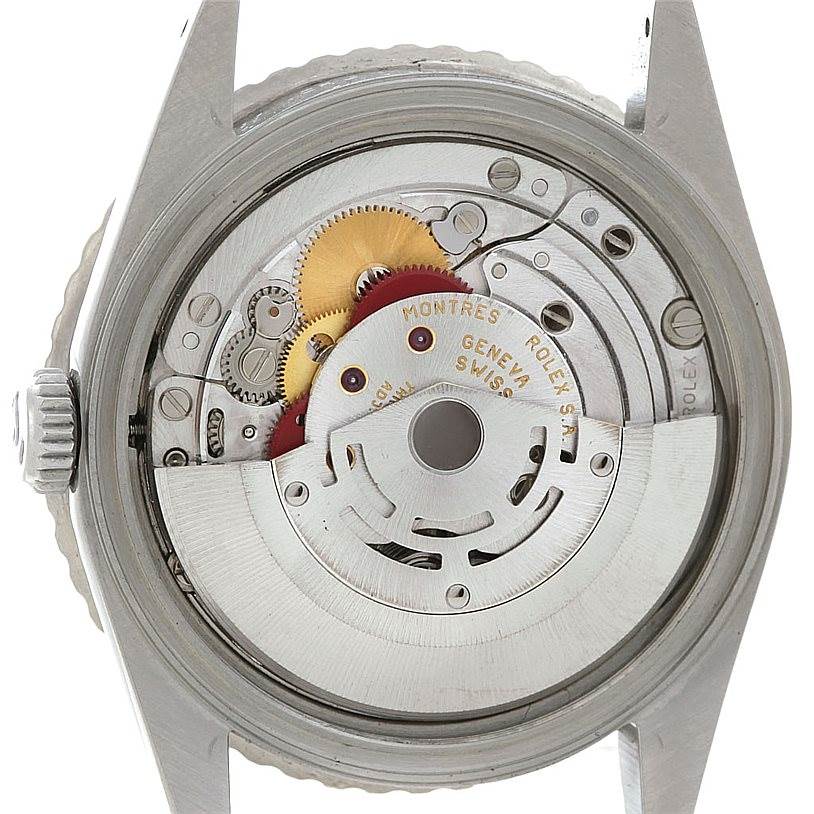 The image shows a close-up view of the inner mechanical movement of a Rolex Turn-o-Graph 16264 Men's Stainless Steel White Dial 16264 Men's Stainless Steel White Dial watch.