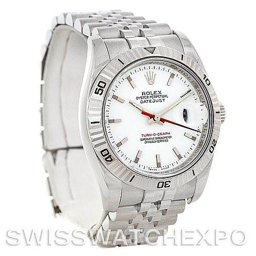 Rolex Turnograph Steel and 18k White Gold Watch 116264 SwissWatchExpo