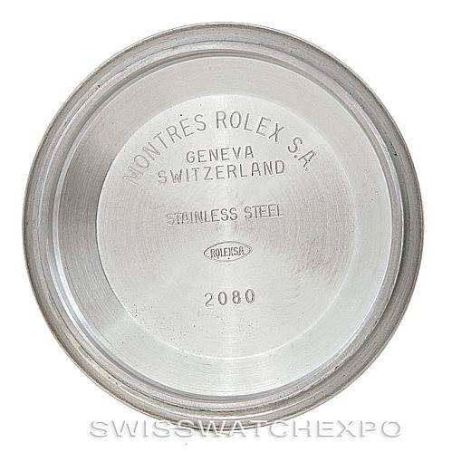 The image shows the inside case back of a Rolex Turn-o-Graph 16263 Men's Steel and Gold (two tone) Champagne Dial 16263 Men's Steel and Gold (two tone) Champagne Dial watch, displaying engravings and model details.