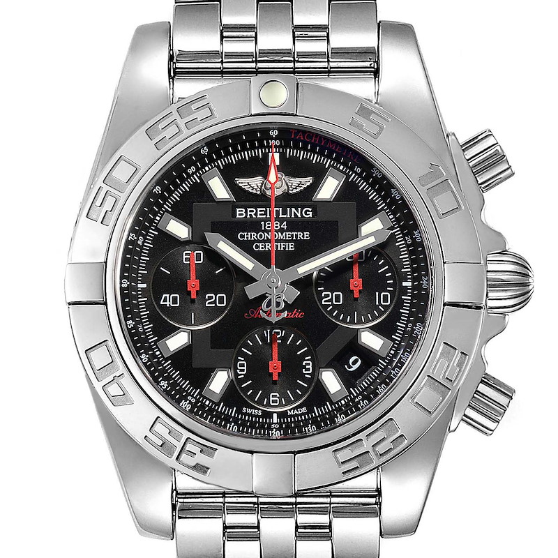 Breitling Chronomat Evolution 41 Limited Edition Steel Mens Watch AB0141 SwissWatchExpo
