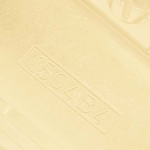 The image shows a close-up, angled view of the Breitling K71356 Women's Yellow Gold Mother of Pearl Dial Cockpit Lady model K71356 case back with markings.