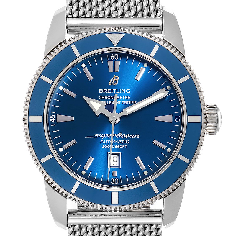 Breitling Superocean Heritage 46 Mesh Bracelet Watch A17320 SwissWatchExpo