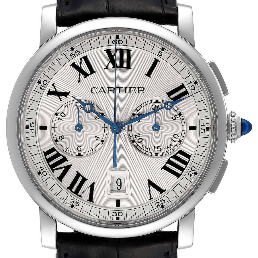 NOT FOR SALE Cartier Rotonde Chronograph Silver Dial Steel Mens Watch WSRO0002 PARTIAL PAYMENT SwissWatchExpo