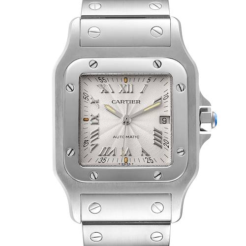 Photo of Cartier Santos Galbee Silver Dial Automatic Steel Mens Watch W20040D6