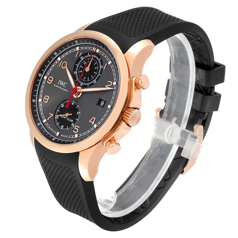 iwc yacht club chronograph rose gold