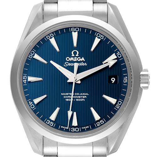 Photo of Omega Seamaster Aqua Terra Blue Dial Steel Mens Watch 231.10.42.21.03.003