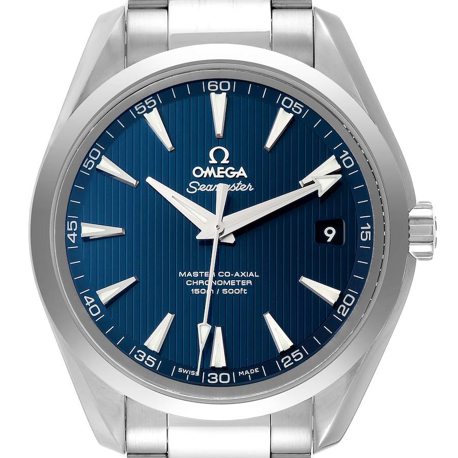 Omega Seamaster Aqua Terra Blue Dial Steel Mens Watch 231.10.42.21.03.003 SwissWatchExpo