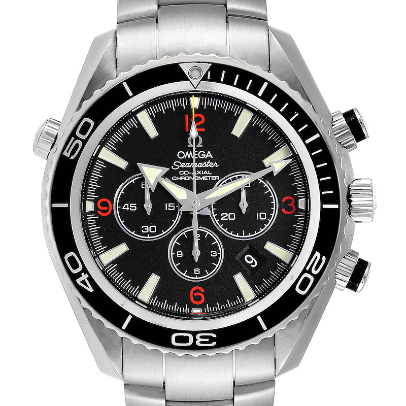 omega seamaster planet ocean chronograph automatic men's watch