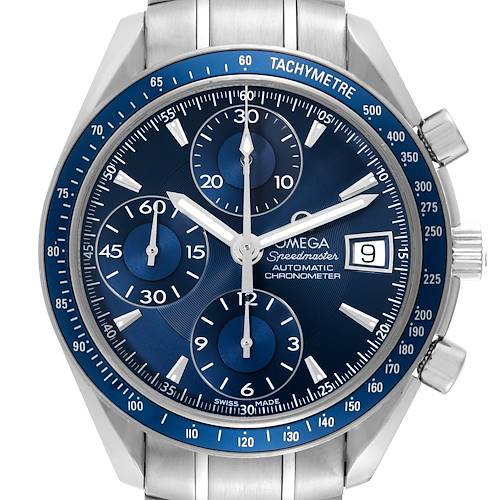 Photo of Omega Speedmaster Blue Dial Chronograph Steel Mens Watch 3212.80.00